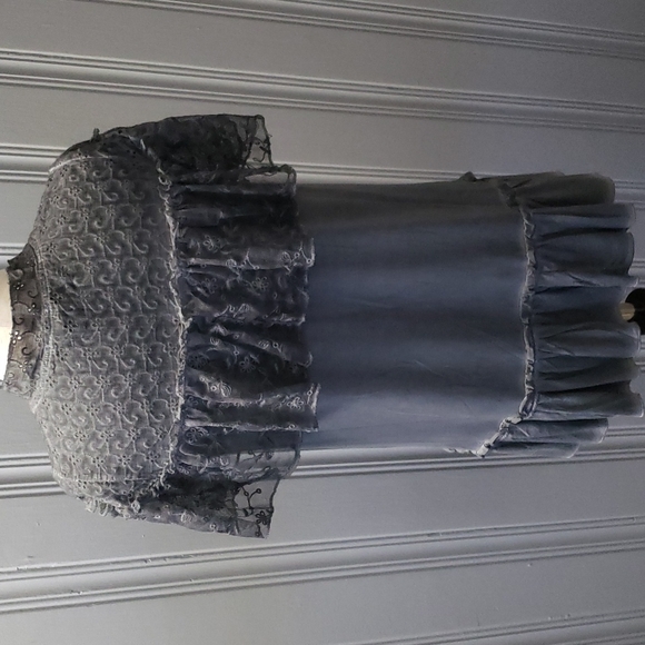 SALE POL Ladies Lace Collar Top - Picture 6 of 9